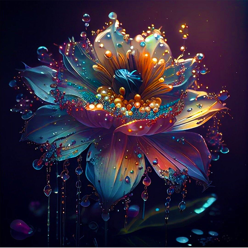 Diamond Painting - Full Round - crystal flower (30*30CM)