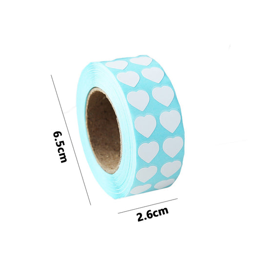 3000 Pieces Blank Labels Small Labels for 5D DIY Diamond Painting (Heart shaped)