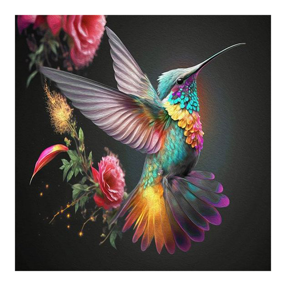 Diamond Painting - Full Round - hummingbird (30*30CM)