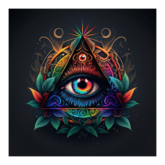 Diamond Painting - Full Round - triangular eyes (30*30CM)