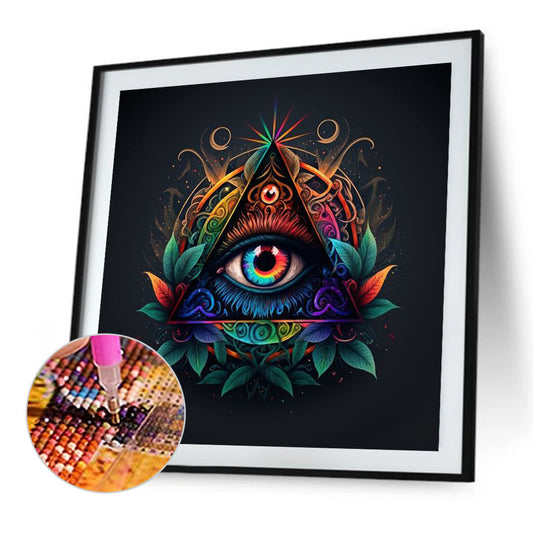 Diamond Painting - Full Round - triangular eyes (30*30CM)