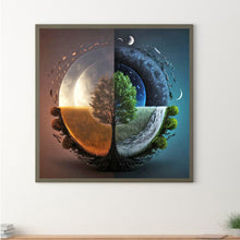 Load image into Gallery viewer, Diamond Painting - Full Round - Seasonal change chart of the sun and the moon (40*40CM)

