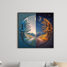 Load image into Gallery viewer, Diamond Painting - Full Round - Seasonal change chart of the sun and the moon (40*40CM)

