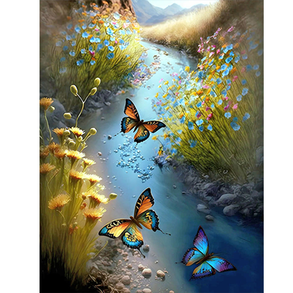 Diamond Painting - Full Round - butterfly trail (40*50CM)