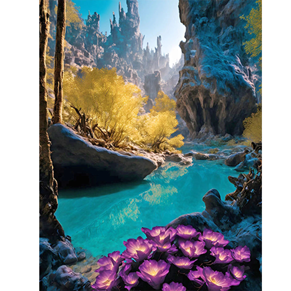 Diamond Painting - Full Round - valley (40*50CM)