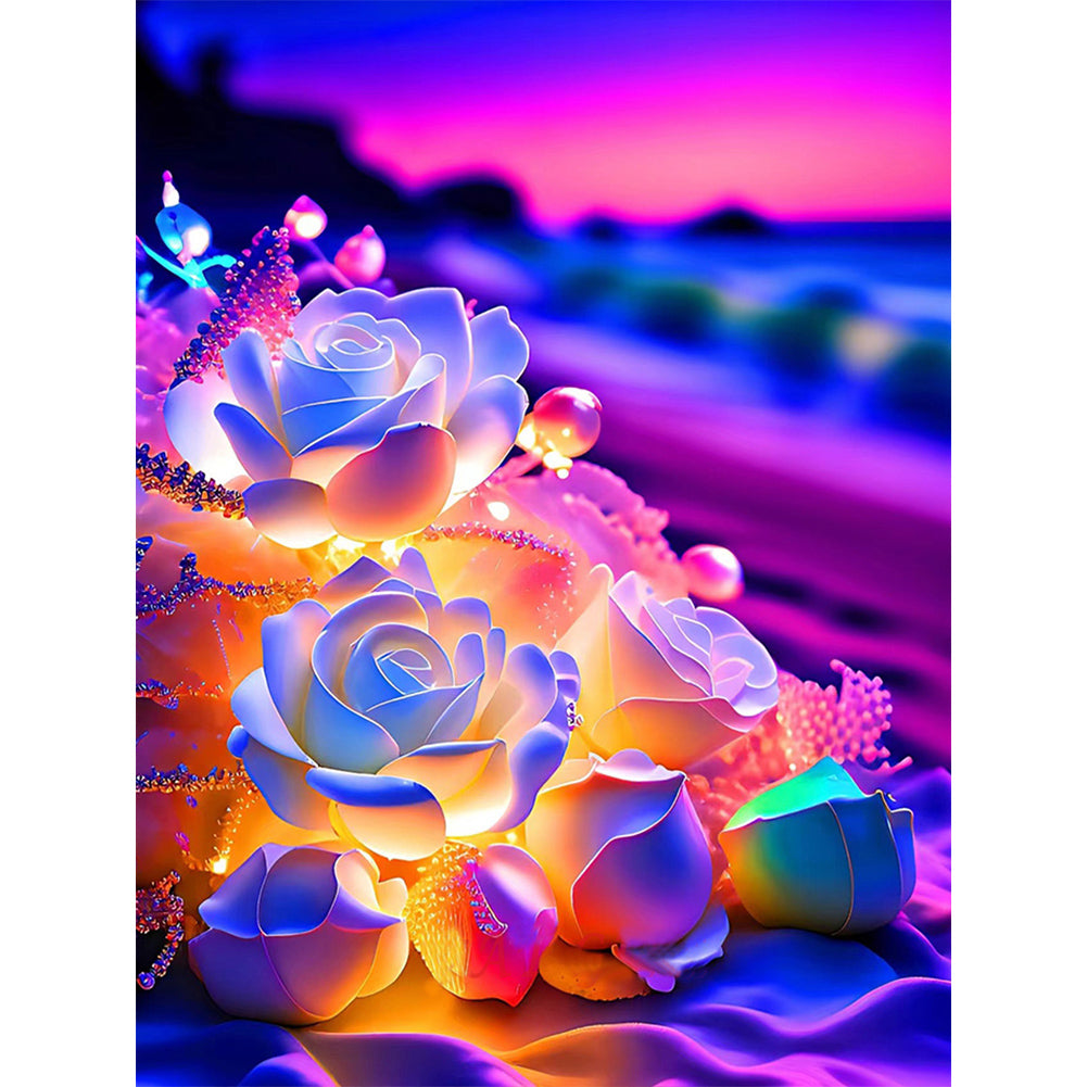 Diamond Painting - Full Round - Seaside Crystal Rose (30*40CM)