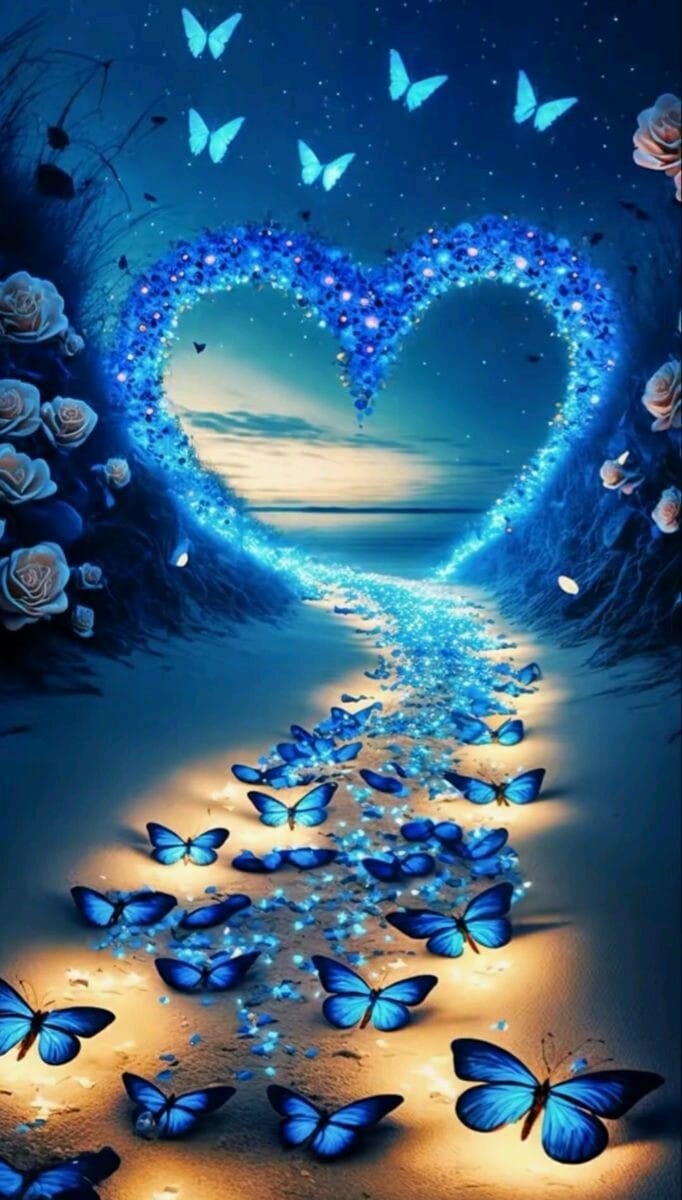 AB Diamond Painting - Full Round - Butterfly Way (40*70cm)