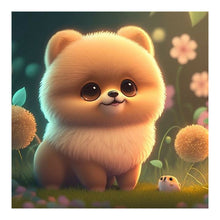 Load image into Gallery viewer, Diamond Painting - Full Round - soft puppy (30*30CM)
