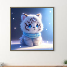 Load image into Gallery viewer, Diamond Painting - Full Round - happy little white tiger (30*30CM)

