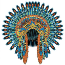 Load image into Gallery viewer, Diamond Painting - Partial Special Shaped - Native American War Hat (30*30CM)
