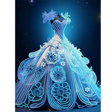 Load image into Gallery viewer, Diamond Painting - Partial Special Shaped - dream wedding dress (30*40CM)
