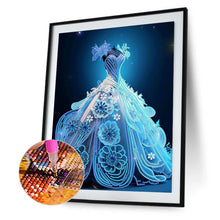 Load image into Gallery viewer, Diamond Painting - Partial Special Shaped - dream wedding dress (30*40CM)
