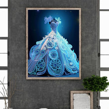 Load image into Gallery viewer, Diamond Painting - Partial Special Shaped - dream wedding dress (30*40CM)
