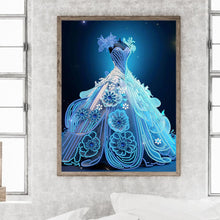 Load image into Gallery viewer, Diamond Painting - Partial Special Shaped - dream wedding dress (30*40CM)
