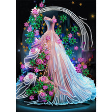 Load image into Gallery viewer, Diamond Painting - Partial Special Shaped - dream wedding dress (30*40CM)
