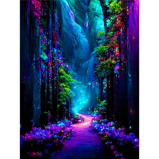 Diamond Painting - Full Round - Ziguang Mountain Forest (30*40CM)