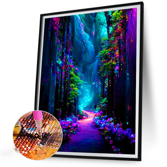 Diamond Painting - Full Round - Ziguang Mountain Forest (30*40CM)