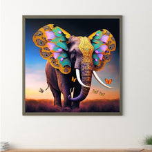 Load image into Gallery viewer, Diamond Painting - Full Round - butterfly elephant (30*30CM)
