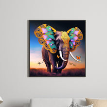 Load image into Gallery viewer, Diamond Painting - Full Round - butterfly elephant (30*30CM)

