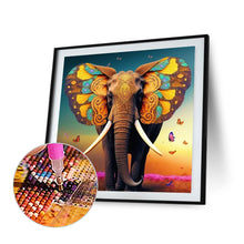 Load image into Gallery viewer, Diamond Painting - Full Round - butterfly elephant (30*30CM)

