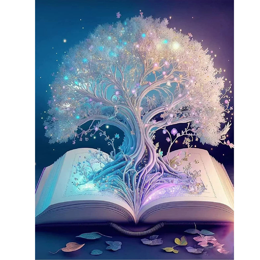 Diamond Painting - Full Round - book that grows out of a tree (40*50CM)