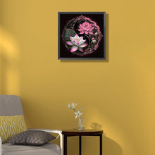 Load image into Gallery viewer, Diamond Painting - Full Round - Lotus Yin Yang Diagram (30*30CM)
