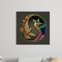 Load image into Gallery viewer, Diamond Painting - Full Round - Hummingbird Yin Yang Diagram (30*30CM)
