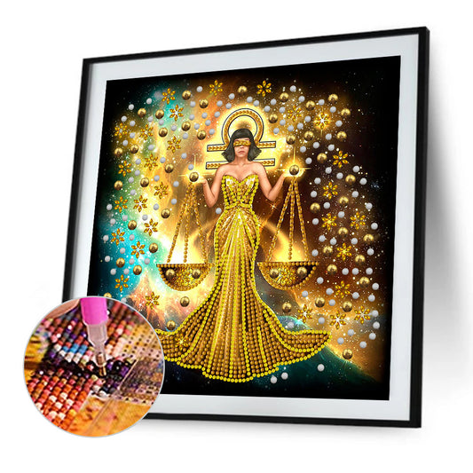 Diamond Painting - Partial Special Shaped - twelve constellations (30*30CM)