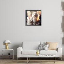 Load image into Gallery viewer, Diamond Painting - Full Round - angel cat (30*30CM)
