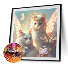 Load image into Gallery viewer, Diamond Painting - Full Round - angel cat (30*30CM)
