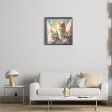 Load image into Gallery viewer, Diamond Painting - Full Round - angel cat (30*30CM)
