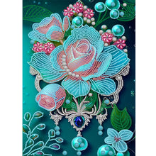 Load image into Gallery viewer, Diamond Painting - Partial Special Shaped - jewelry flower (30*40CM)
