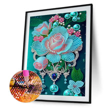 Load image into Gallery viewer, Diamond Painting - Partial Special Shaped - jewelry flower (30*40CM)
