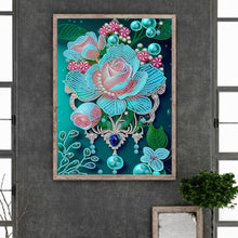Load image into Gallery viewer, Diamond Painting - Partial Special Shaped - jewelry flower (30*40CM)
