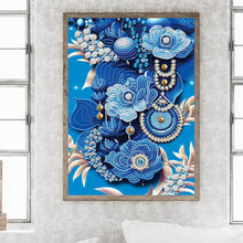 Load image into Gallery viewer, Diamond Painting - Partial Special Shaped - jewelry flower (30*40CM)
