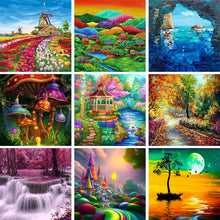Load image into Gallery viewer, Diamond Painting - Full Round - park maple (30*30CM)
