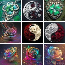 Load image into Gallery viewer, Diamond Painting - Full Round - four leaf clover (30*30CM)
