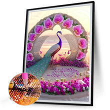 Load image into Gallery viewer, Diamond Painting - Full Round - gorgeous peacock (30*40CM)
