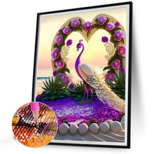 Load image into Gallery viewer, Diamond Painting - Full Round - gorgeous peacock (30*40CM)
