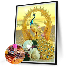 Load image into Gallery viewer, Diamond Painting - Full Round - gorgeous peacock (30*40CM)
