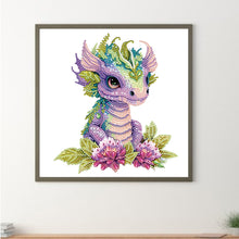 Load image into Gallery viewer, Diamond Painting - Partial Special Shaped - baby dragon (30*30CM)
