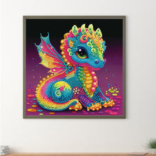 Load image into Gallery viewer, Diamond Painting - Partial Special Shaped - baby dragon (30*30CM)
