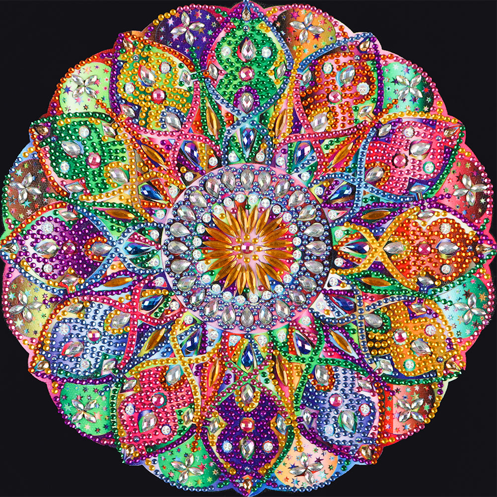 Diamond Painting - Partial Special Shaped - mandala (30*30CM)