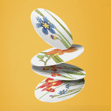 Load image into Gallery viewer, 9pcs DIY Anti Slip Coasters Stackable Creative for Tabletop Protection (Flower)
