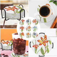 Load image into Gallery viewer, 9pcs DIY Anti Slip Coasters Stackable Creative for Tabletop Protection (Flower)
