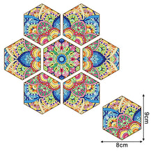 Load image into Gallery viewer, 7pcs Cup Coasters Creative DIY Anti Slip Coasters Honeycomb Shape (BD702)
