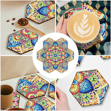 Load image into Gallery viewer, 7pcs Cup Coasters Creative DIY Anti Slip Coasters Honeycomb Shape (BD702)
