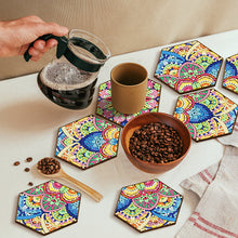 Load image into Gallery viewer, 7pcs Cup Coasters Creative DIY Anti Slip Coasters Honeycomb Shape (BD702)
