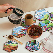Load image into Gallery viewer, 7pcs Cup Coasters Creative DIY Anti Slip Coasters Honeycomb Shape (BD705)
