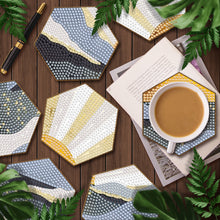 Load image into Gallery viewer, 7pcs Cup Coasters Creative DIY Anti Slip Coasters Honeycomb Shape (BD708)
